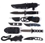 A boxed SOG 'Daggert 1': together with a SOG Contour, a HK knife,