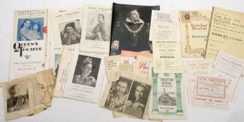 John Gielgud (1904-2000) A collection of 1930s theatre programmes of West End performances: