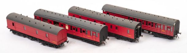 A built Wayoh O gauge LMS Luggage wagon,