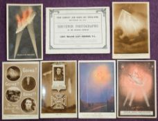 A group of six WWI Zeppelin postcards relating to the raid on Cuffley, September 3rd, 1916.
