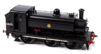 A kit built O gauge model of a BR/Ivatt J52/2 0-6-0T locomotive No 68851: