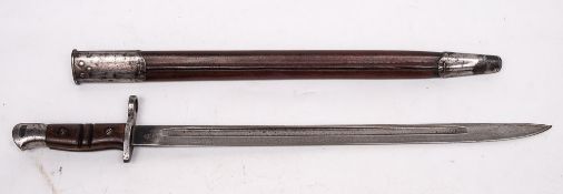 A 1913 pattern bayonet for P14-P17 rifles dated '2-17' by Remington: the blade stamped as per title