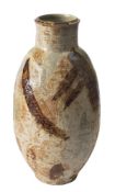 *Bernard Forrester [1908-1990] a large stoneware vase: of slender oviform with raised cylindrical