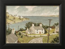 * Alan Williams [20th Century]- Bay Cottage,:- signed, oil on canvas, 40 x 57cm.