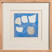 * Michael Briodo [1927-2013]- Sky and Clouds,:- watercolour and mixed media collage, 18.5 x 18.5cm.