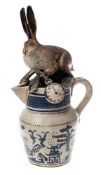 *Blandine Anderson (Contemporary) 'Jugged Hare' a stoneware sculpture: modelled as an alert hare