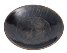 *Bernard Leach [1887-1979] a stoneware dish: of shallow circular form,