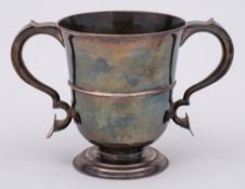 A George II silver loving cup, maker John Langlands I,