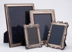 An Elizabeth II silver photograph frame, maker Carrs of Sheffield, Sheffield,