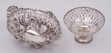 A Victorian silver bon bon basket, maker Florence Warden, Chester,