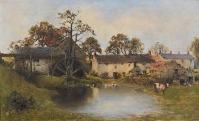 John Wallace [1841-1905]- Ridley Mill,:- signed and dated 1893 bottom right further signed,