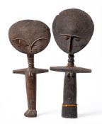 An Ashanti carved wood fertility figure: of traditional design,
