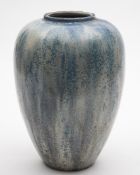 Roger Guerin for Pierrefonds: an art pottery vase of oviform under blue,