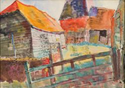 * Frank Dobson [1888-1963]- Gateway to a farm enclosure,
