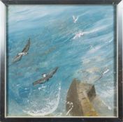 * Winifred Nicholson [1893-1981]- Sea Break (1970),:- oil on board, 58 x 58cm. * Provenance.
