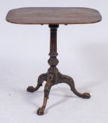 A George III mahogany occasional table:,