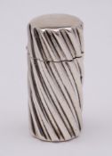 A Victorian silver scent bottle, maker Sampson Mordan & Co, London,