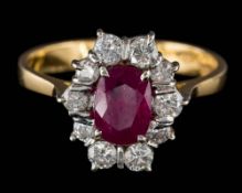 An 18ct gold,