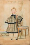 C H J Hunt [early 19th Century]- Portrait of a boy,