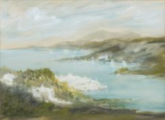 Henry Tonks [1862-1937]- Capri,:- signed and inscribed watercolour heightened with white 26 x 35.