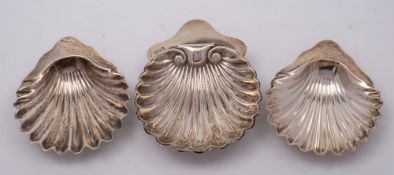 A pair of Victorian silver butter dishes, maker Mappin & Webb, London,