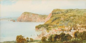 Walter Henry Sweet [1889-1943]- Sidmouth looking East; Sidmouth looking West,:- a pair, both signed,