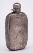 An Edward VII silver hip flask, maker James Dixon & Sons, Sheffield, 1904: of rectangular outline,