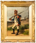 British School 19th Century- Napoleonic Infantryman of The Line,