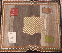 An Iranian Gabbeh carpet:,