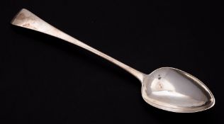 A George III Old English pattern gravy spoon, maker's mark worn London, 1814: 29.