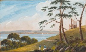 English School Circa 1810- Mount Edgcombe and the surround,