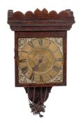 James Ashmead, Dudbridge, an oak hooded wall clock with brass dial: the thirty-hour duration,