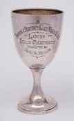 A George V silver trophy cup, maker Joseph Gloster Ltd, Birmingham, 1924: inscribed,