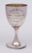 An Edward VII silver trophy cup, maker James Dixon & Sons, Sheffield, 1901: inscribed,