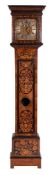 Henry De La Fueille, London, a walnut panelled marquetry longcase clock: the eight-day duration,