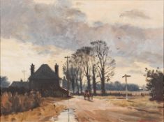* Marcus Ford [1914-1989]- Autumn evening scene,:- signed, oil on canvas, 44 x 59cm.