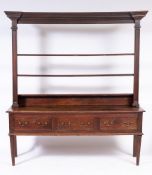 An 18th Century oak dresser:,
