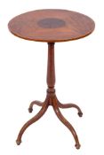 A Regency mahogany and inlaid circular occasional table:,