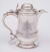 A George III tankard later converted to a jug, maker John Kidder, London 1787,