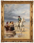 Heywood Hardy [1842-1933]- Lost on the Sands,:- signed bottom left oil on canvas, 94.5 x 69.5cm.