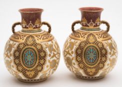 A pair of Derby Crown Porcelain Co.Ltd.