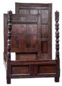 An oak tester bed:,