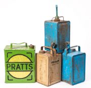 Two Valour paraffin cans: a Valour 'Esso Blue' paraffin can and a Pratts petrol can (repainted) (4)