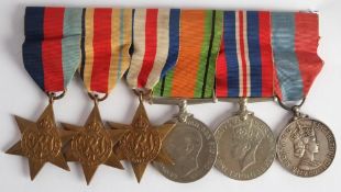 A WWII group of six to Albert Edward Prince: 1939-45 Star, Africa Star,