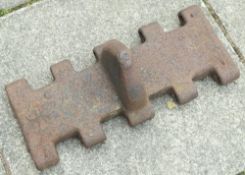 A WWII Panzer Tank track link: 50cm wide