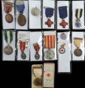 Two WWI Territorial Force Nursing Service Cape badges:,