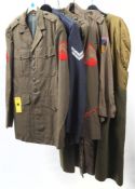 Two US Army Tunics: a French military uniform, an Army overcoat,