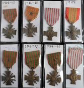 A group of five WWI & WWII Croix du Guerre,