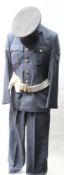 A RAF War Service Dress pattern jacket: together with forge cap,
