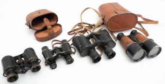 A pair of Busch Clarlux 6x21 binoculars in case : together with a pair of Bino Prism N0.